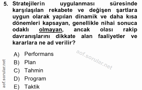 Soru 5