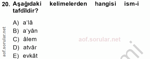 Soru 20