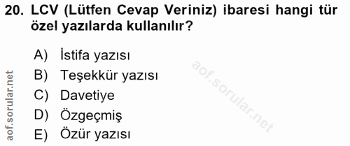 Soru 20