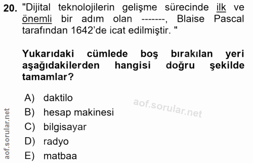 Soru 20
