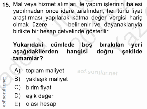 Soru 15