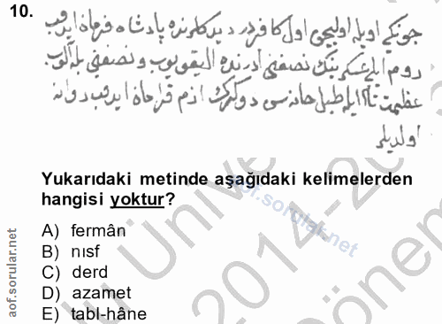 Soru 10