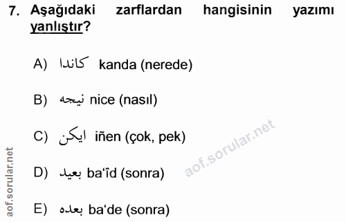 Soru 7