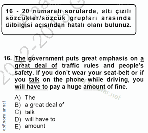 Soru 16