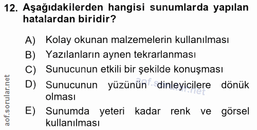 Soru 12