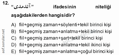 Soru 12