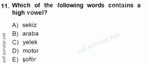 Soru 11