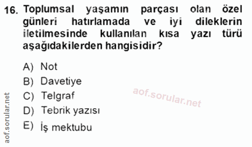 Soru 16