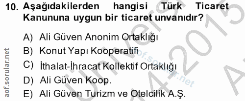 Soru 10