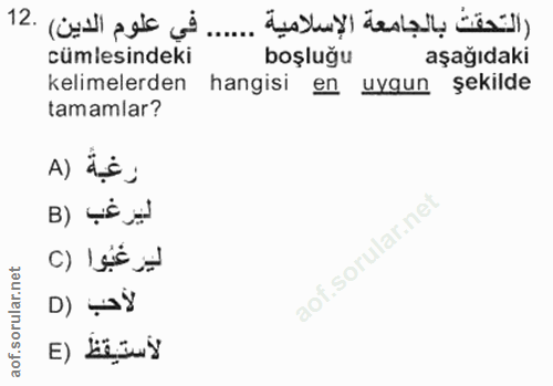 Soru 12