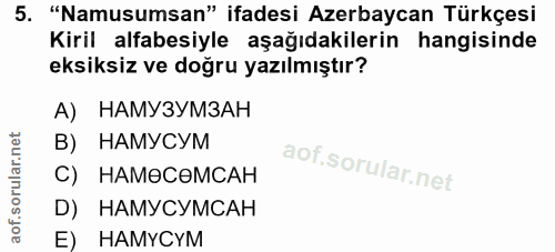 Soru 5