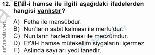 Soru 12