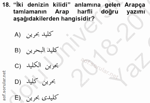 Soru 18