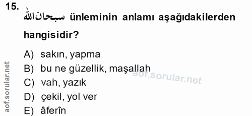 Soru 15