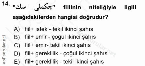 Soru 14