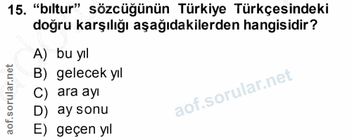 Soru 15