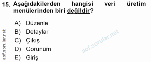 Soru 15