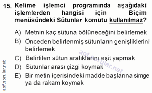 Soru 15