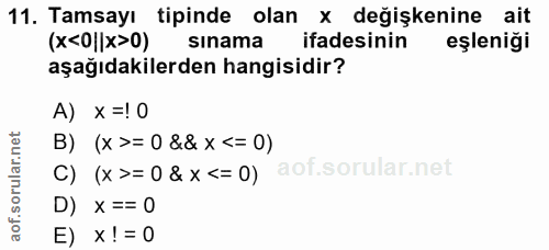 Soru 11
