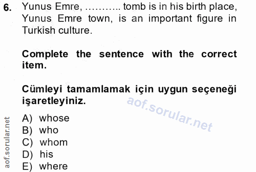 Soru 6
