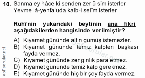 Soru 10