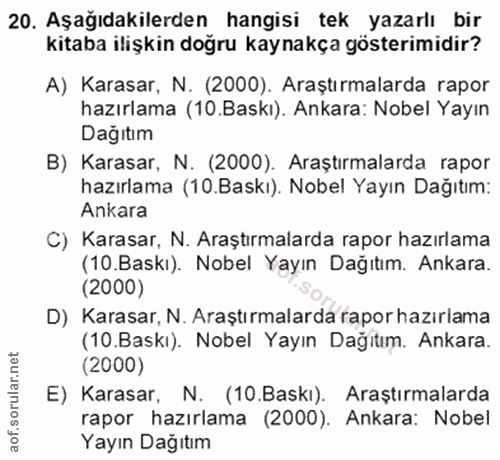 Soru 20