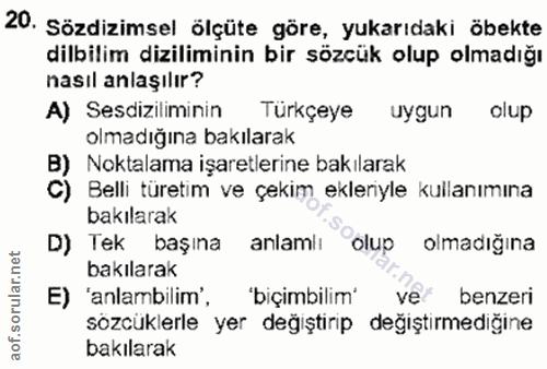 Soru 20