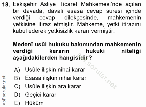 Soru 18