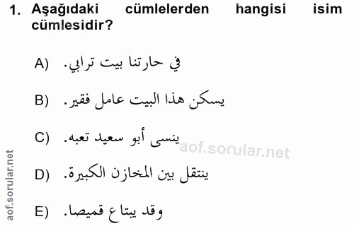 Soru 1