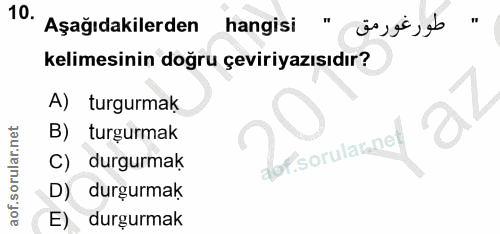 Soru 10