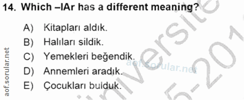 Soru 14