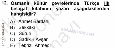 Soru 12