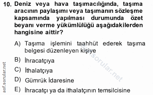 Soru 10