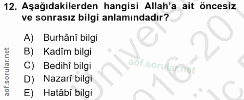 Soru 12