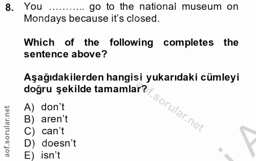 Soru 8