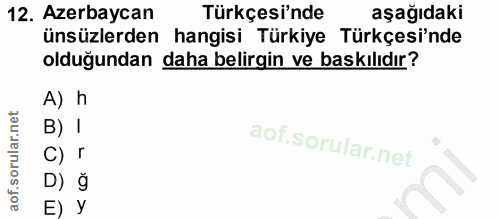 Soru 12