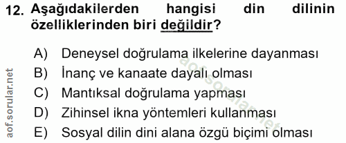 Soru 12