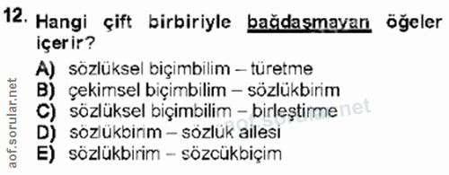 Soru 12