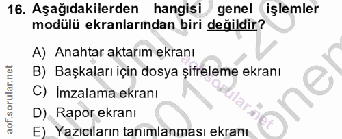 Soru 16