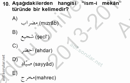 Soru 10