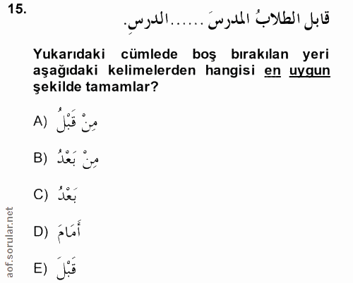Soru 15
