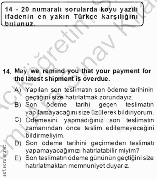 Soru 14