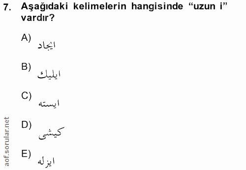 Soru 7