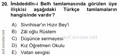 Soru 20