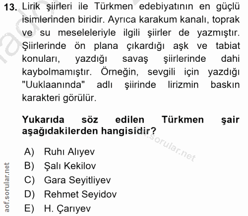 Soru 13