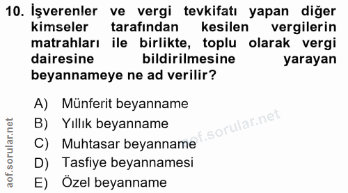 Soru 10