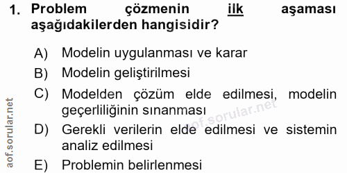 Soru 1