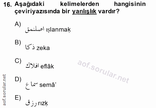 Soru 16