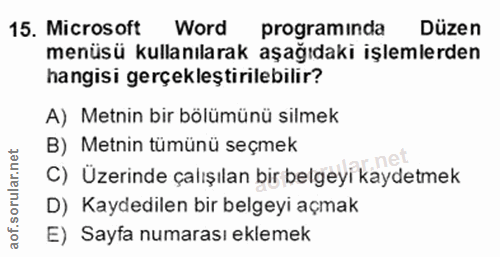 Soru 15