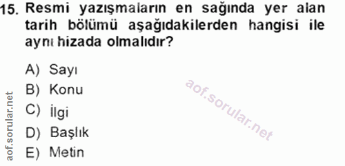Soru 15